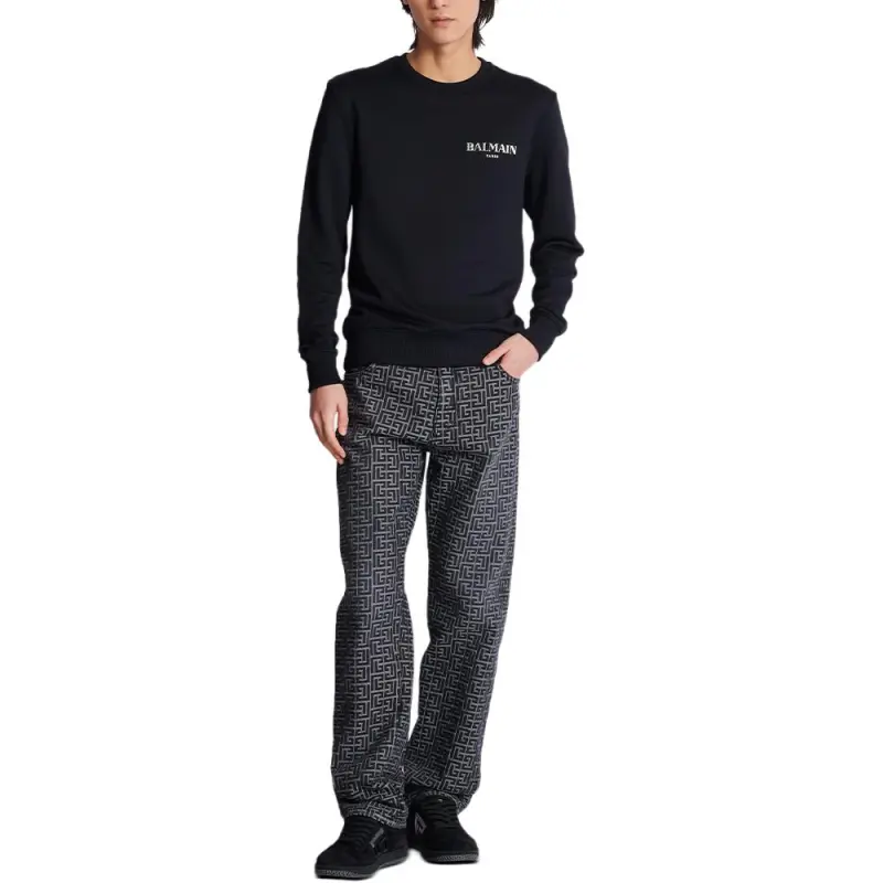 BALMAIN Logo Detailed Crewneck Sweatshirt-2
