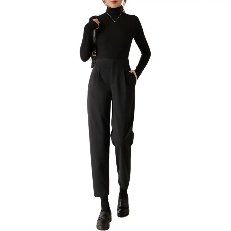 Mo Han Yi Mei Casual Pants Women's Black-5