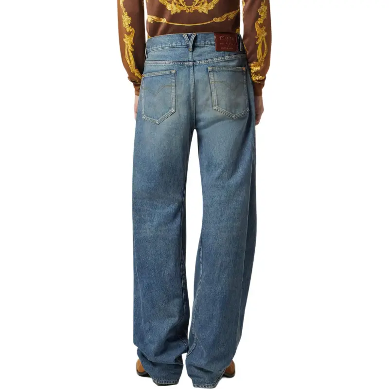 VERSACE Twisted Baggy Jeans-3