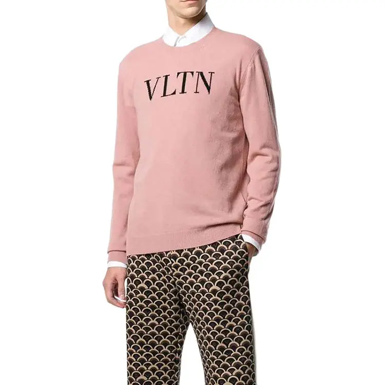 Valentino Cashmere Sweater Men's Pink-1