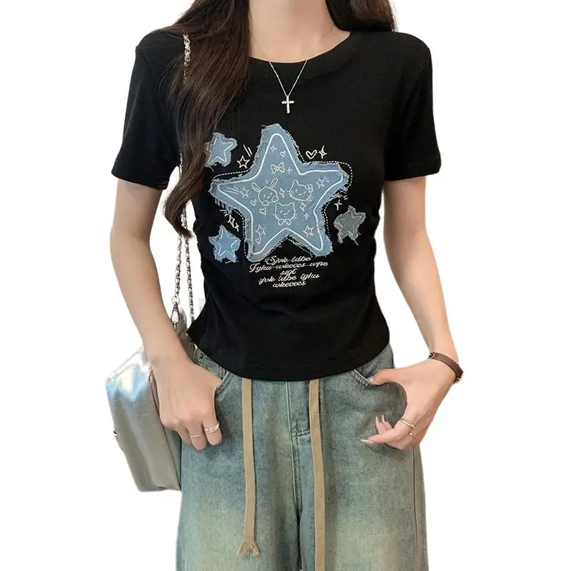 Mu Xiao Xin Set in Sleeve T Shirt Women's-3