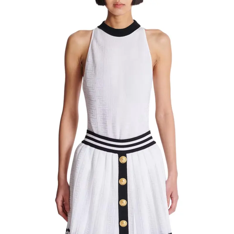 BALMAIN SS25 Jumpsuit Women's White-4