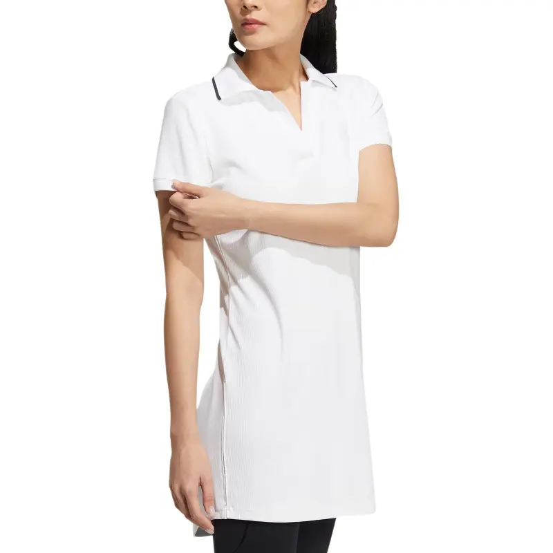 Adidas Short-Sleeved Dresses Women's White-3