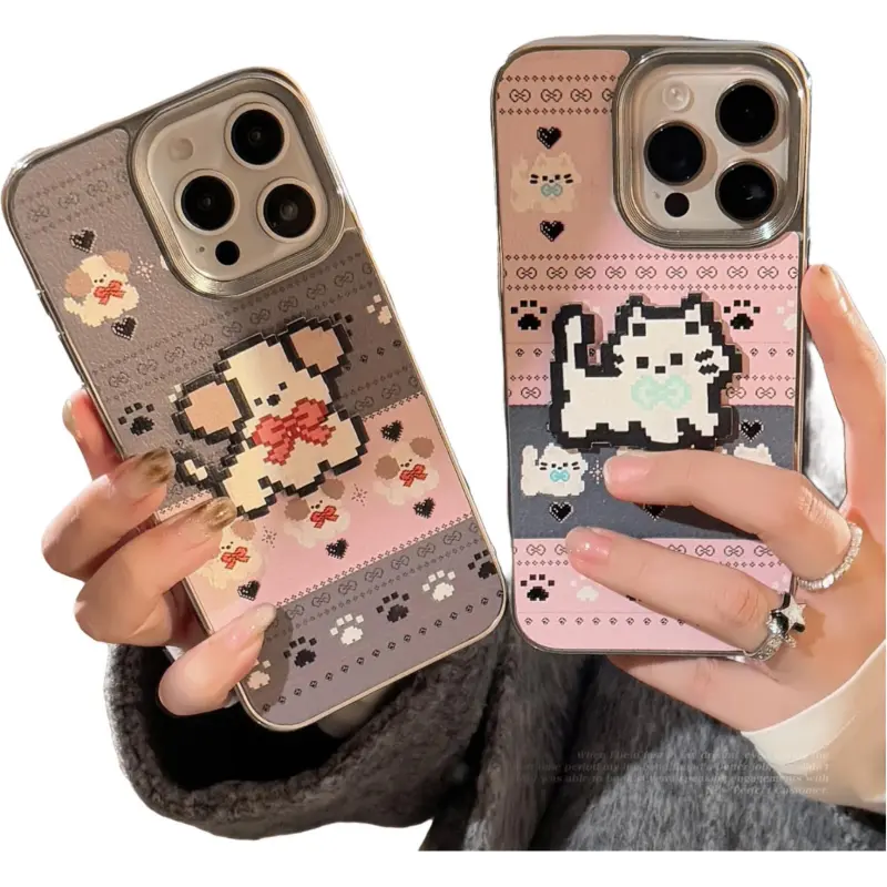 QIZHENG TPU Material Couple Phone Case Compatible With Apple 16 Pro Max/15/14/13/12/11-1