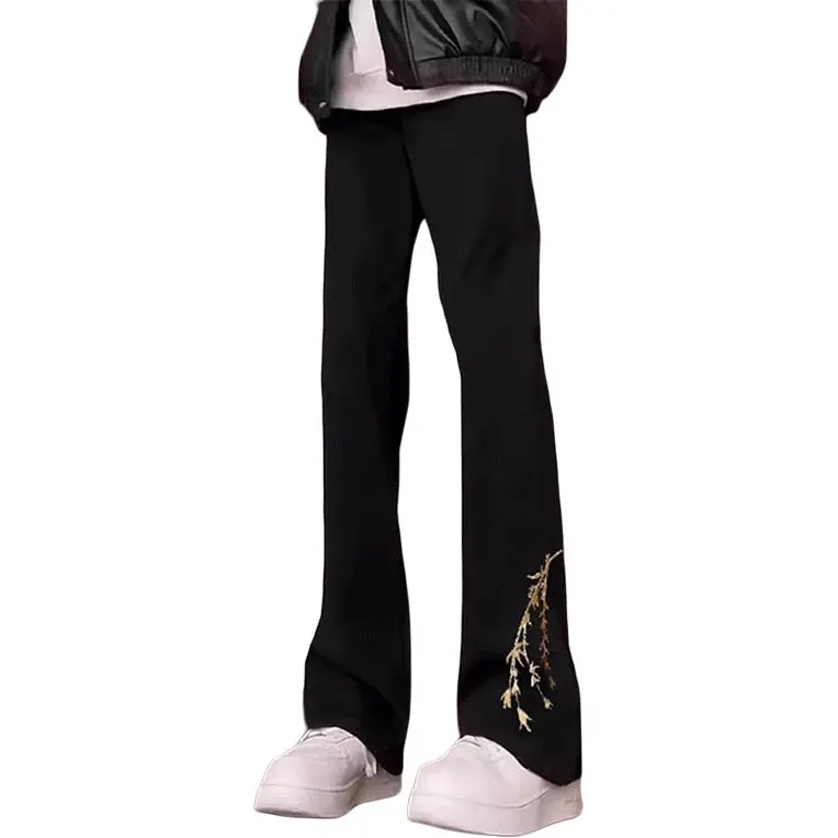 DARK HORSE Casual Pants Unisex Chinese Style Black-4