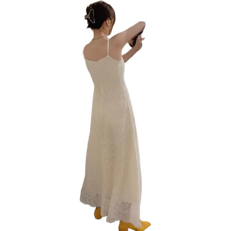 The Temptation Of The Muse Slip Dress Women's Apricot-1