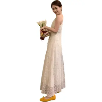 The Temptation Of The Muse Slip Dress Women's Apricot