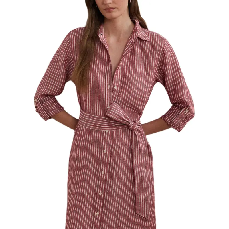 LAUREN RALPH LAUREN Long Sleeved Dress Women's Red-3
