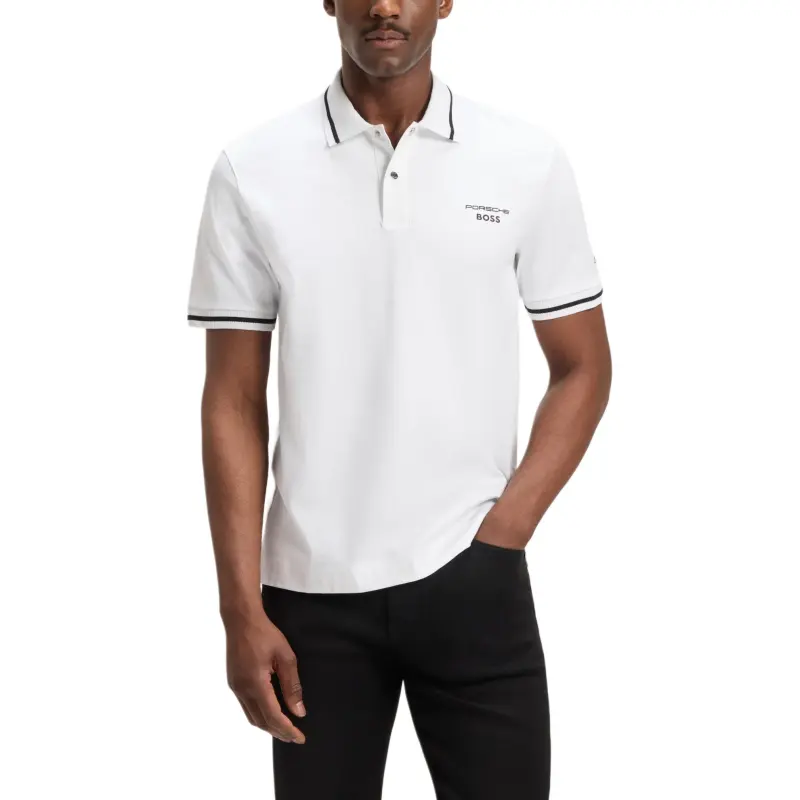 HUGO BOSS x Porsche Polo Shirt Men's White-2