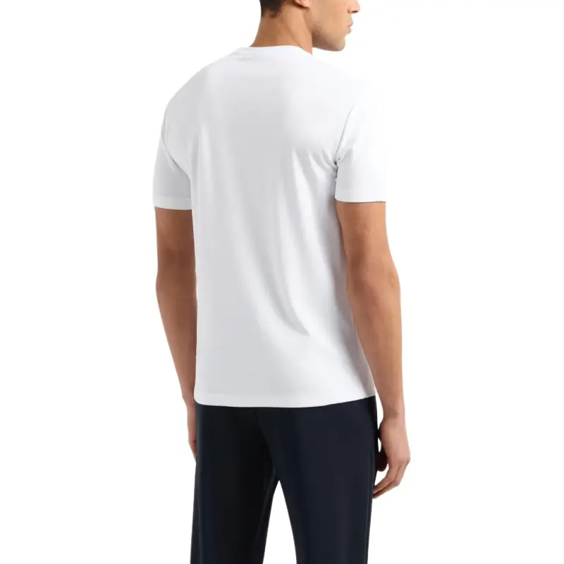 EMPORIO ARMANI Fitted Loungewear T shirt In Soft Modal-2