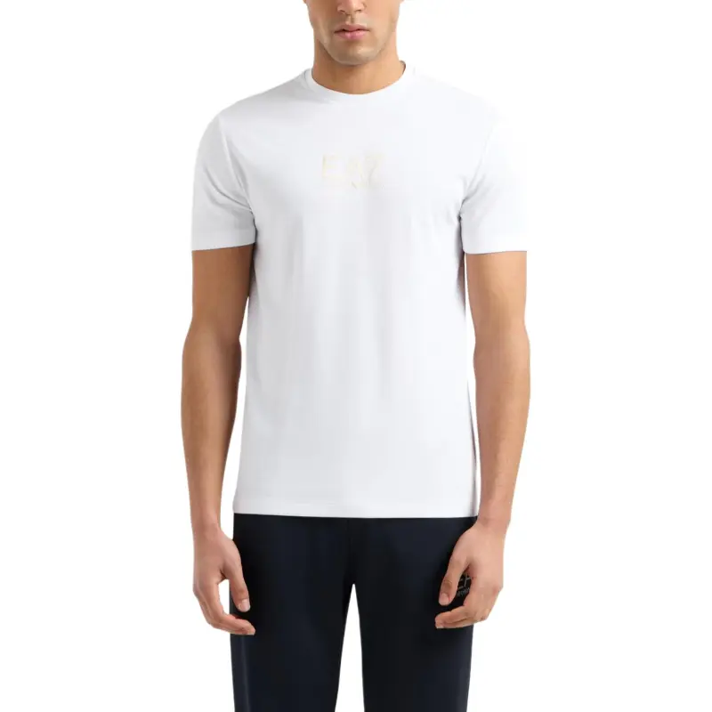 EMPORIO ARMANI Fitted Loungewear T shirt In Soft Modal-1