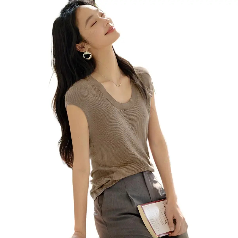 XWI Knitwear Women's Milk Coffee-4