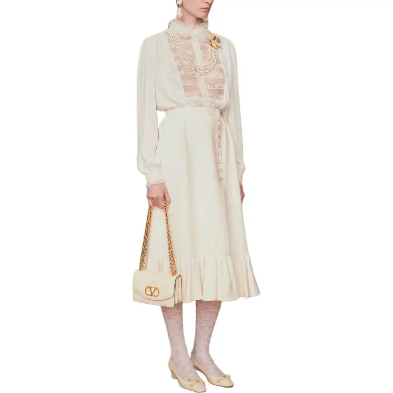 Valentino SS25 Shirt Women's Ivory White-1