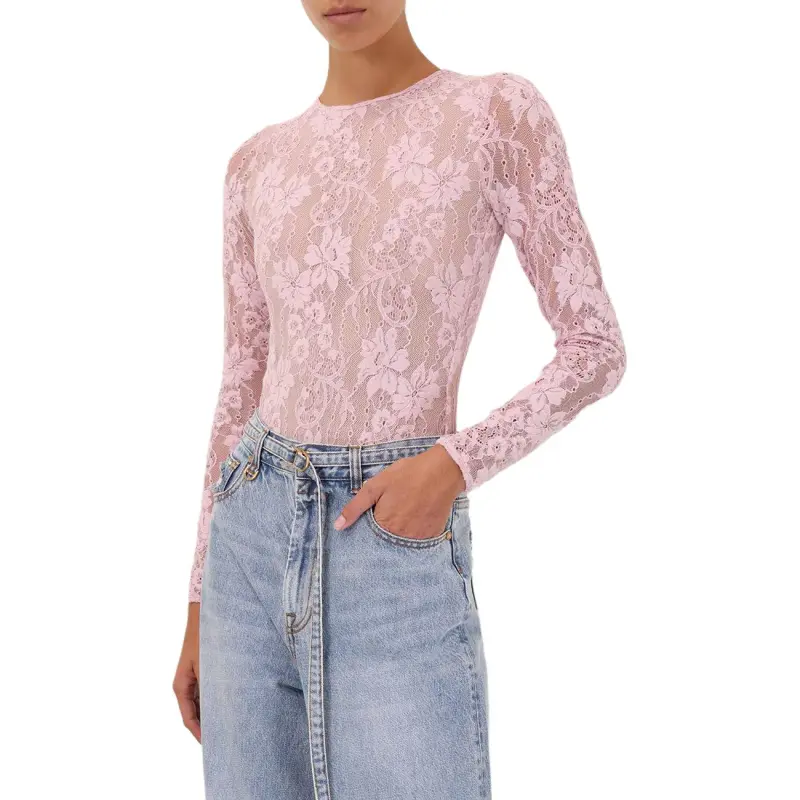 Zimmermann Lace Long Sleeved Bodysuit-1
