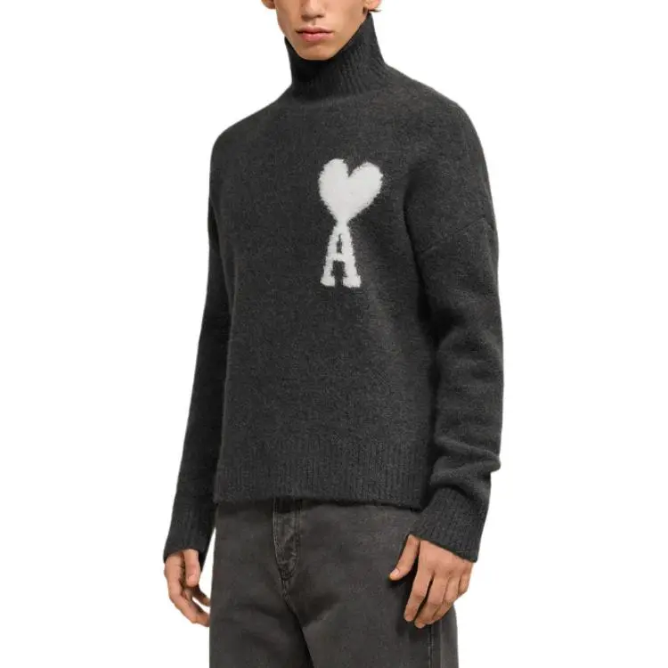 AMIPARIS Paris Ami De Coeur High Neck Knitted Jumper-4
