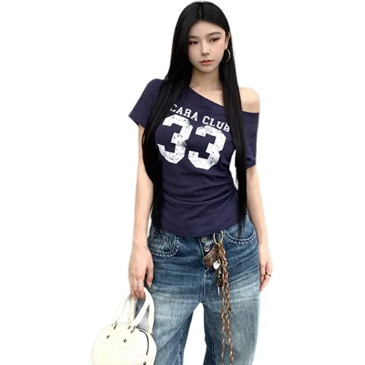 GOSO T Shirts Women's Navy Blue-1