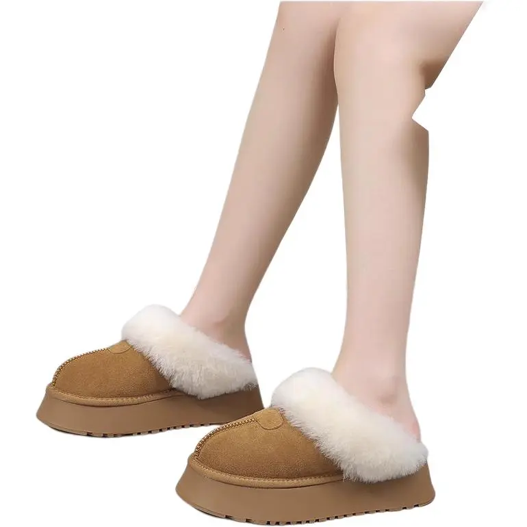 ALPLUME Home Slippers Yellow Brown Black Antelope Brown-3