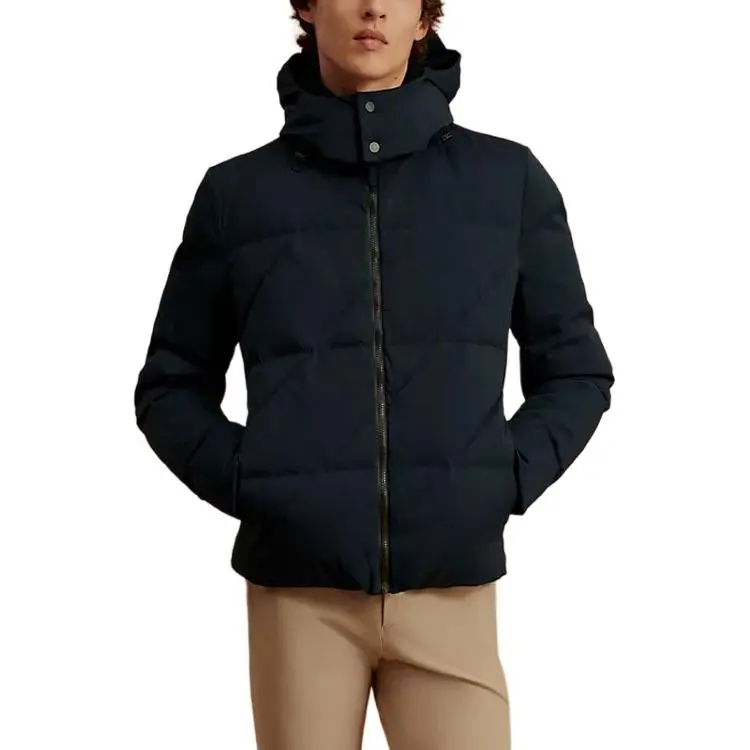 HERMES Down Jackets Men Navy Blue-2