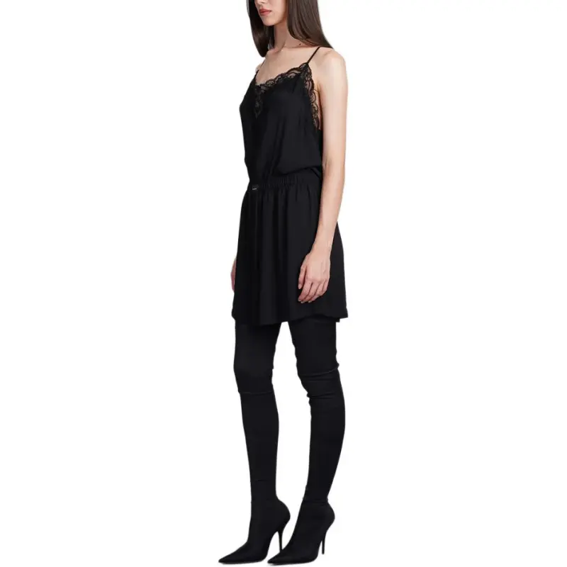 Balenciaga Lace Trimmed Mini Dress-5