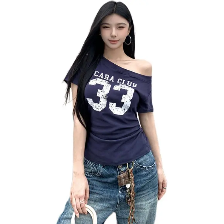 GOSO T Shirts Women's Navy Blue-2