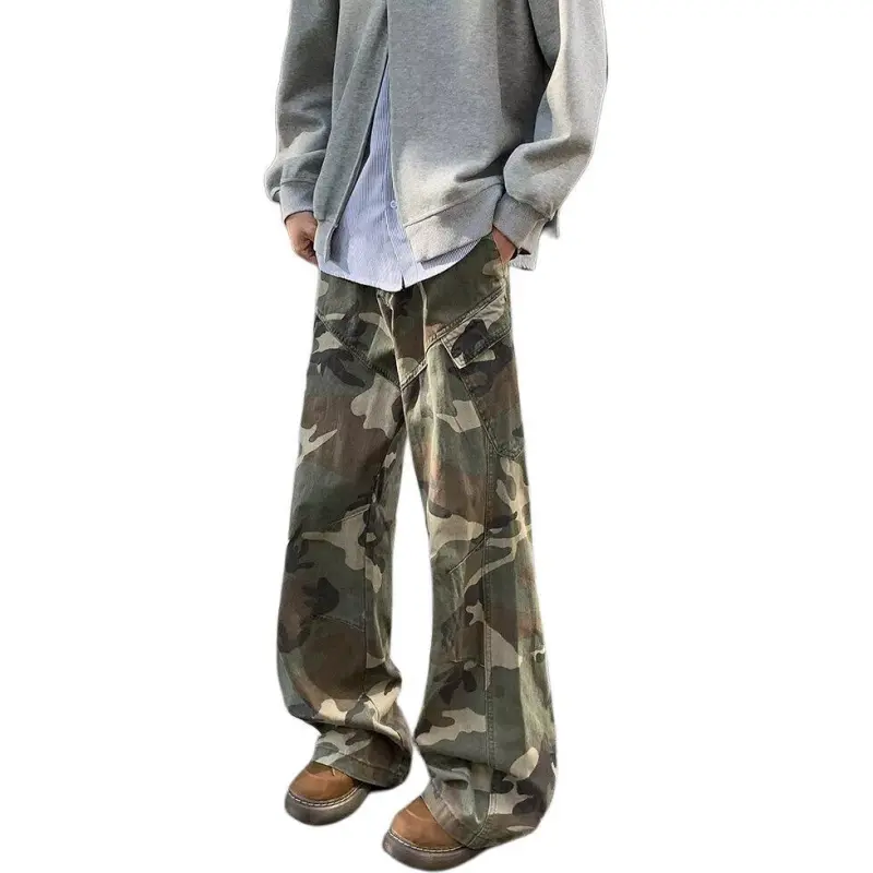 CORNILOT Casual Pants Unisex Camouflage-4