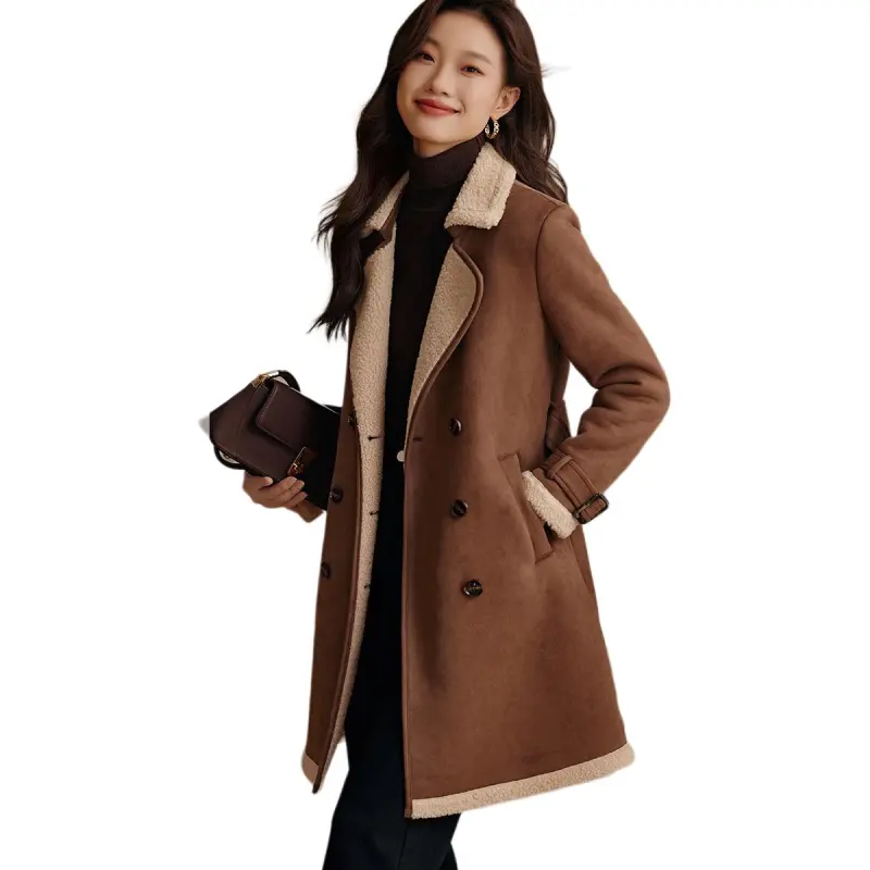 Mo Han Yi Mei Coat Women's Khaki-3