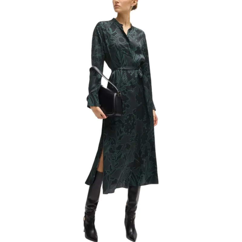 HUGO BOSS Long Sleeved Dress Women's Multicolor-1