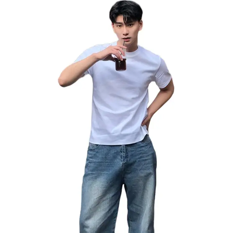 TESTUNG Minimalist Style Basic T Shirt Unisex-8
