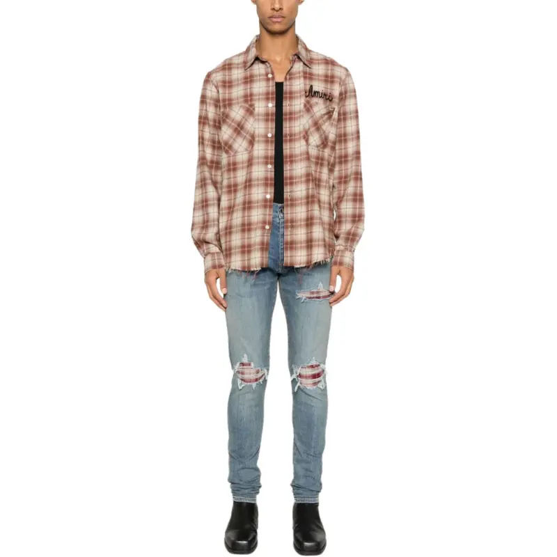 AMIRI Plaid MX1 Jeans-1