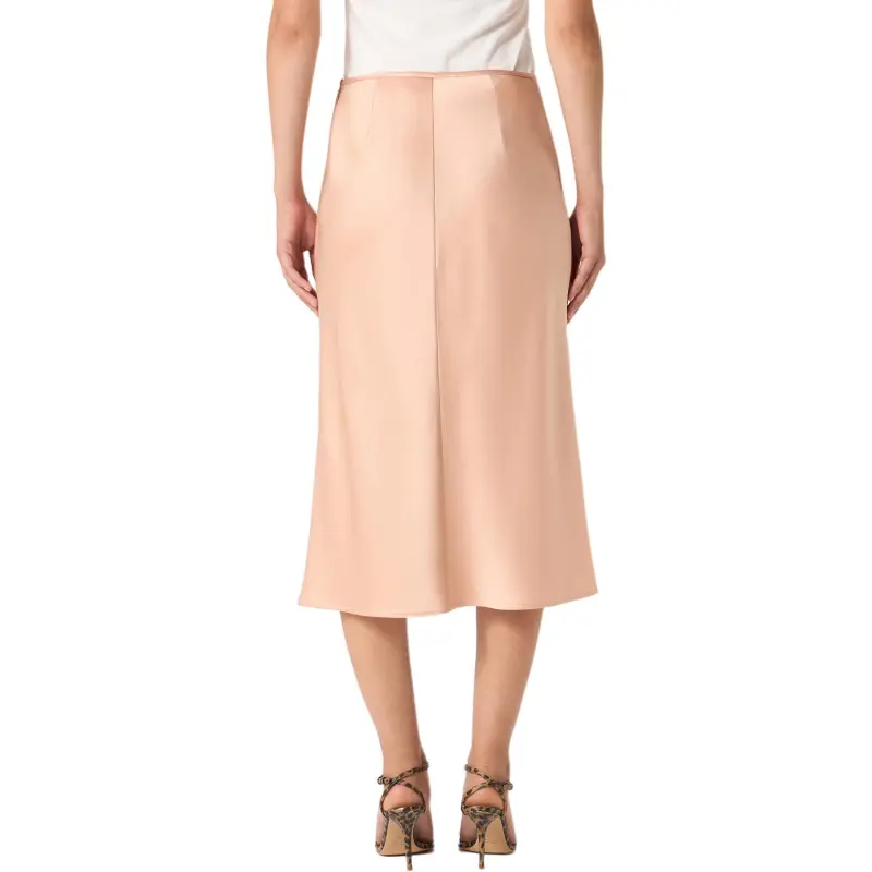 Blumarine Satin Midi Skirt-3