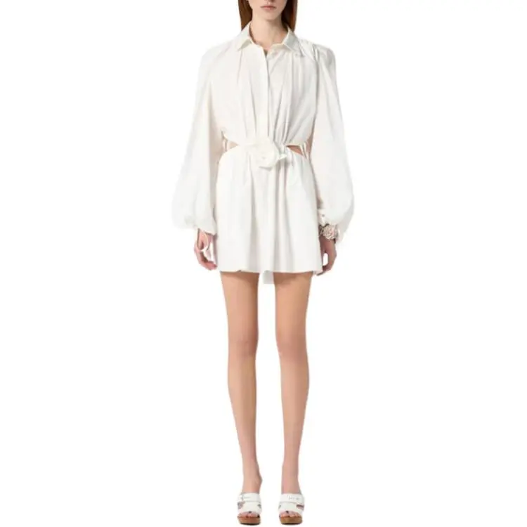 Blumarine Long Sleeved Dresses Women's White-2