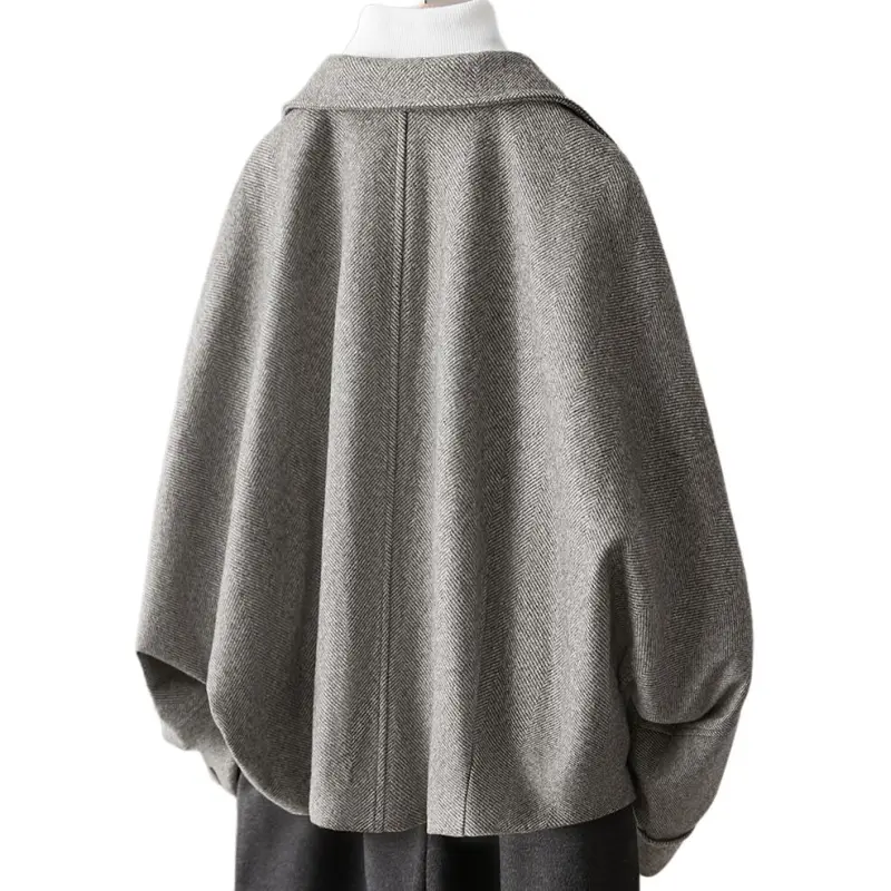 IHIMI Jackets Coats Women's Dark Coffee-2