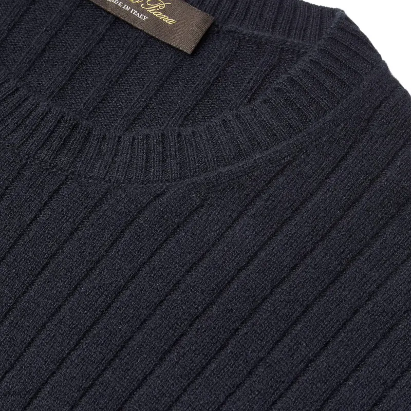 Loro Piana Cashmere Sweater Women's Black-5