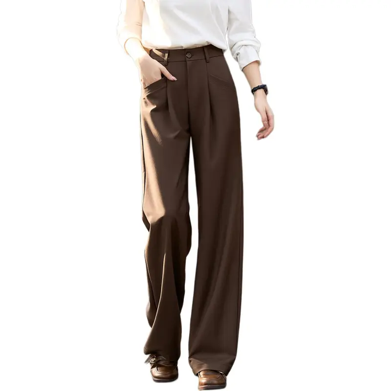 Mo Han Yi Mei Suit Trouser Women's Dark Coffee-4