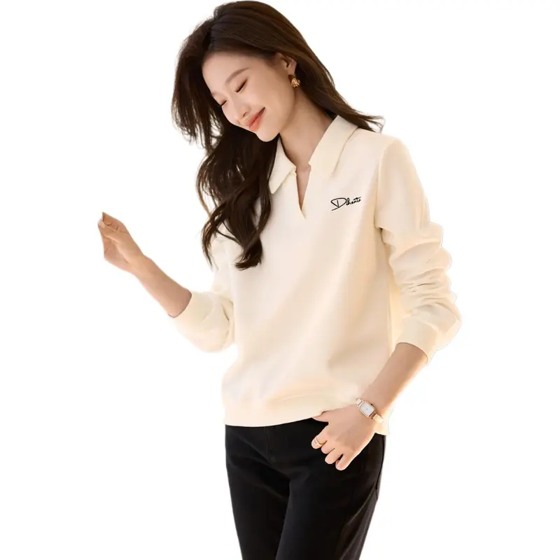 Mo Han Yi Mei FW24 Sweatshirt Women's Ecru-4