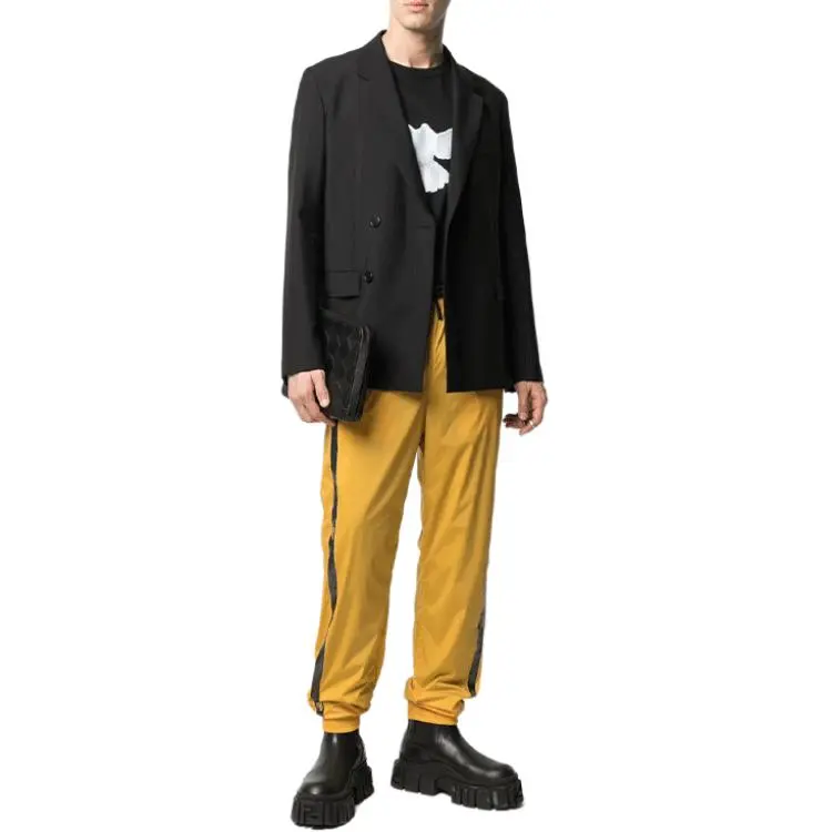 FENDI Knitted Sweatpants Men Yellow-1
