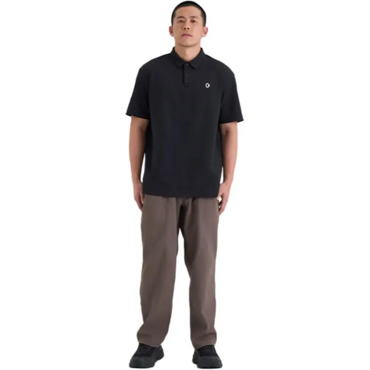 Ankorau Polo Shirts Men Black-1