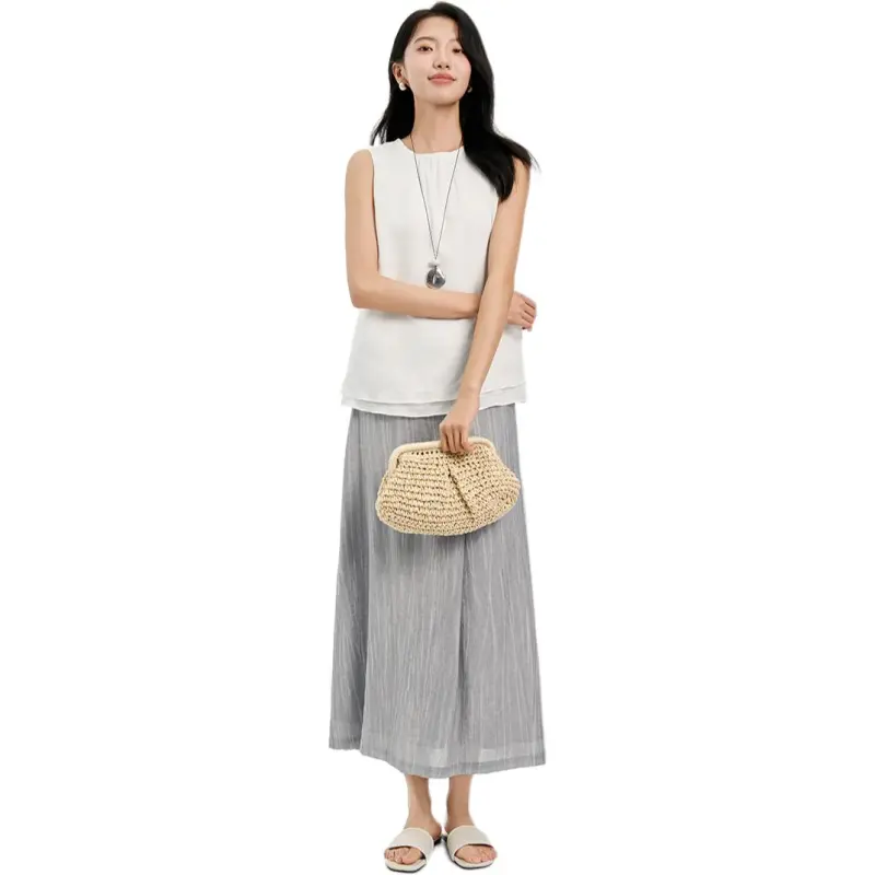 IHIMI Shirt Women's Simple White-3