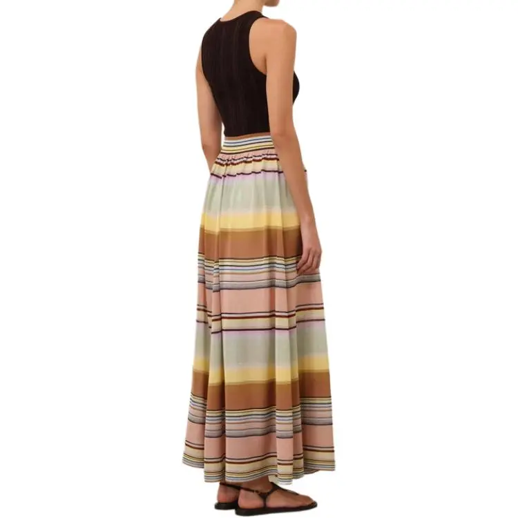 Zimmermann SS25 Casual Long Skirt Women's Multicolor-4