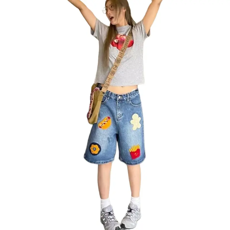 TELENT Denim Shorts Unisex Blue-1