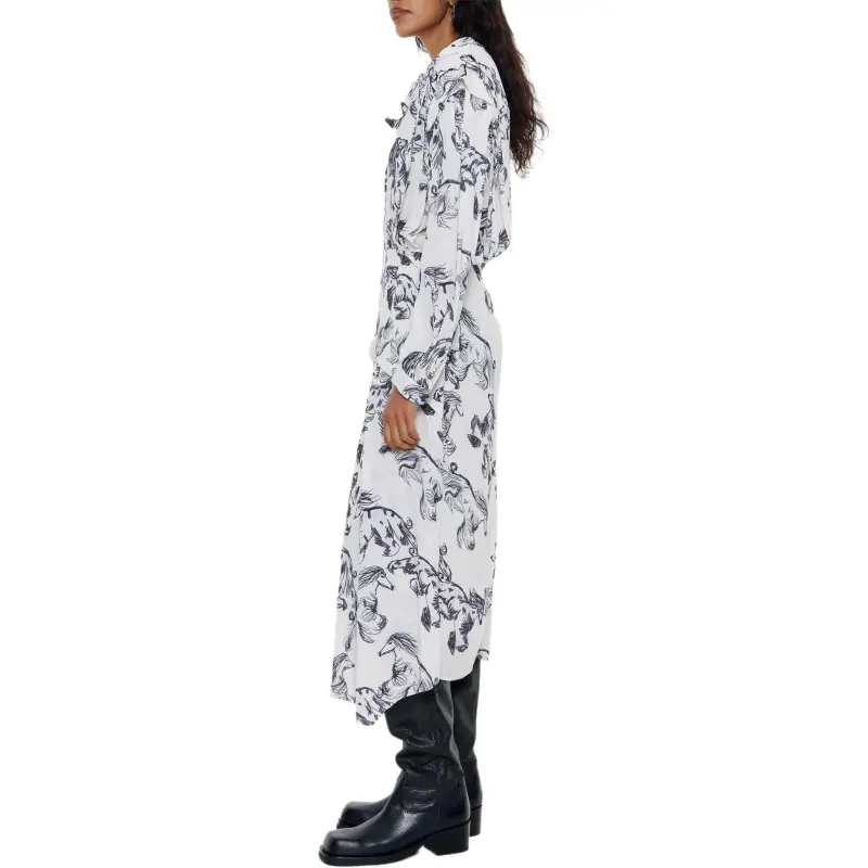 Bimba Y Lola Greyhound print Midi Dress-3