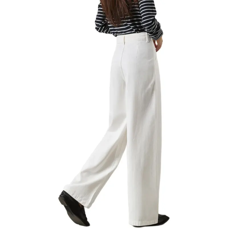 Mo Han Yi Mei Jeans Women's White-6