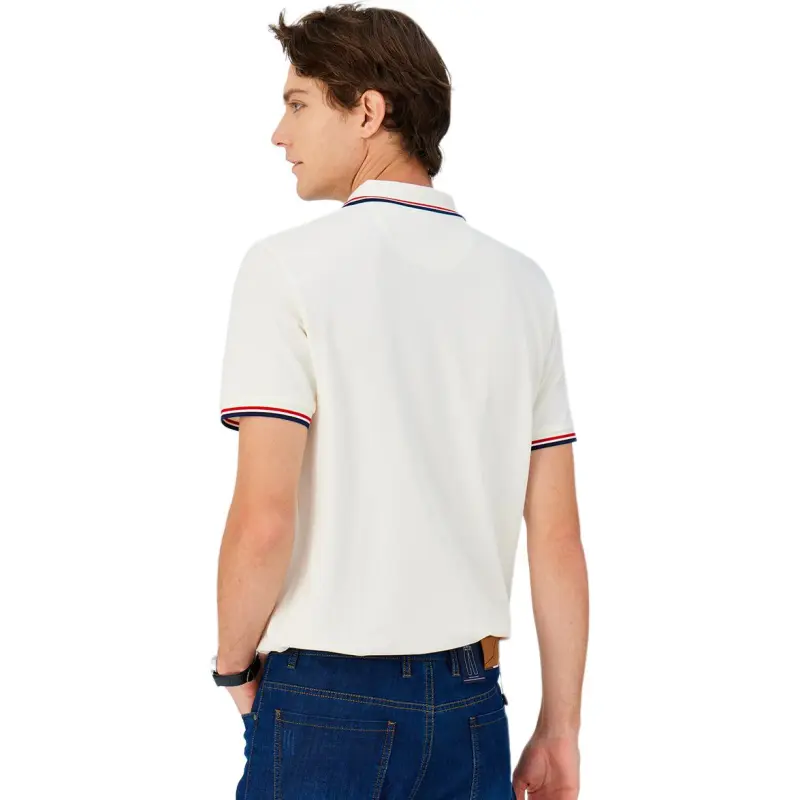 GOOD LUCK GLADIUS Polo Shirt Men's Raw White-1