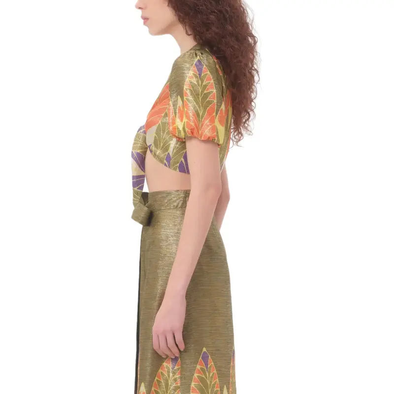 Valentino SS25 Crop Top Women's Multicolor-4