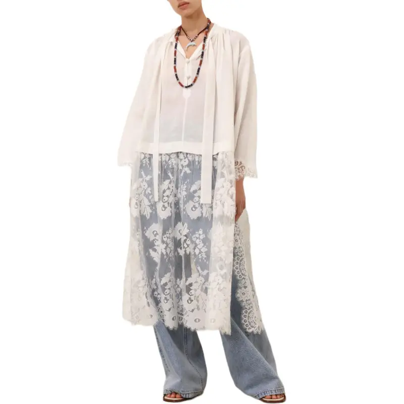 Zimmermann Long Sleeved Dress Women's Ivory White-5
