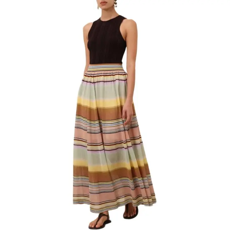 Zimmermann SS25 Casual Long Skirt Women's Multicolor-2