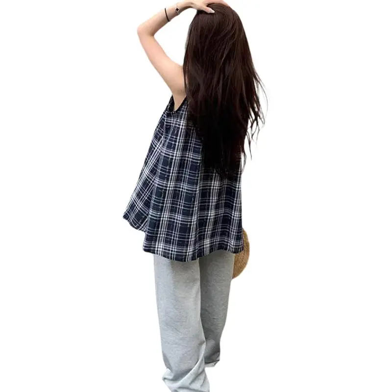 KAISER Shirts Women's Blue Plaid-1