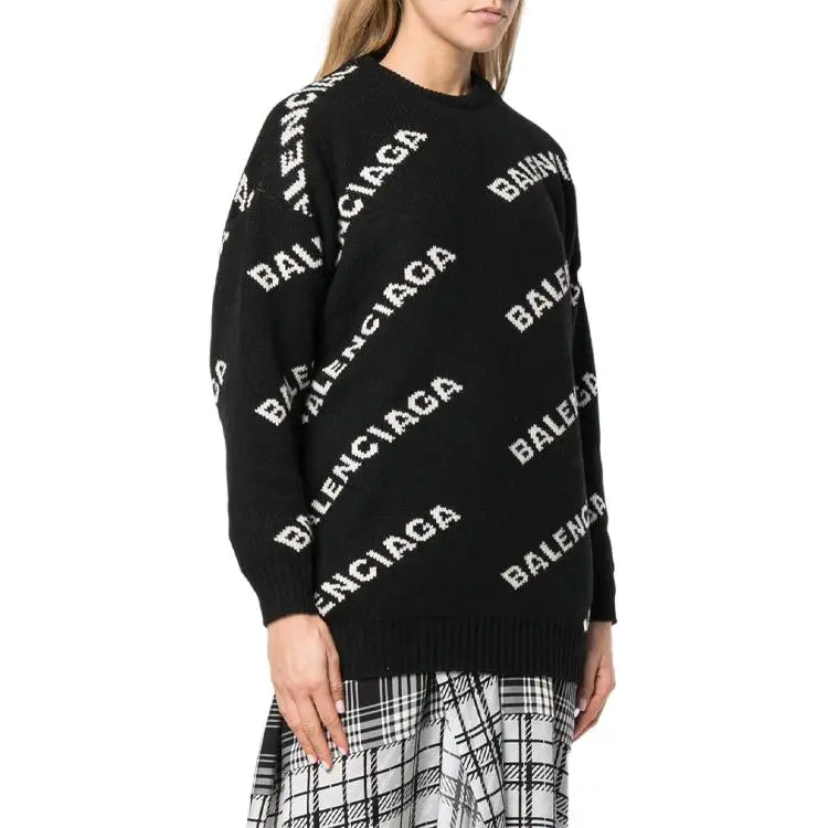 Balenciaga FW21 Sweater Women's Black-4