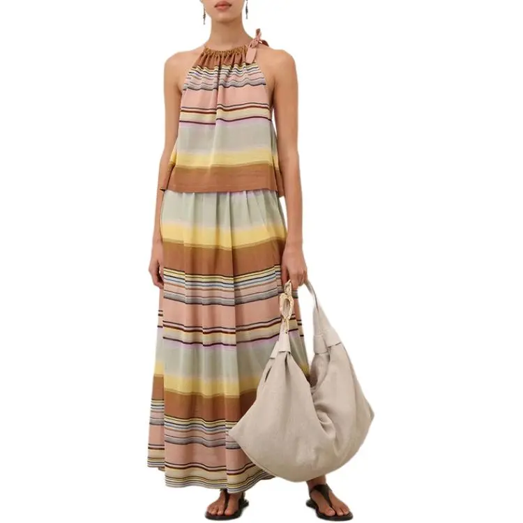 Zimmermann SS25 Casual Long Skirt Women's Multicolor-1