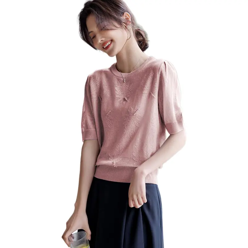 XWI Knitwear Women's Light Pink-4